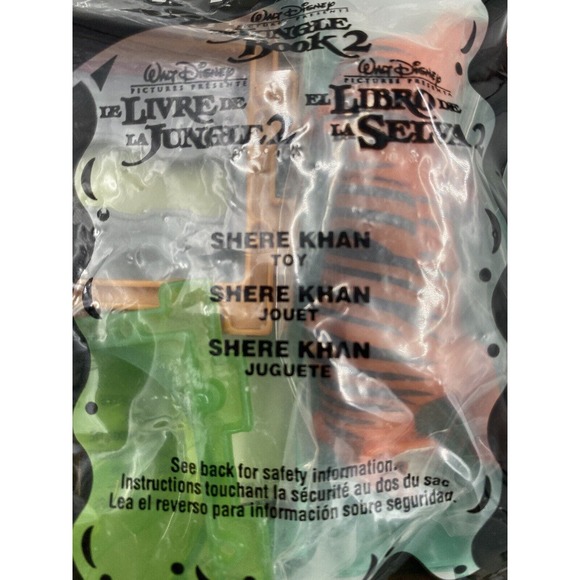 2002 2003 McDonald's Happy Meal Toy The Jungle Book 2 Shere Khan Tiger #3 SEALED - Picture 4 of 5